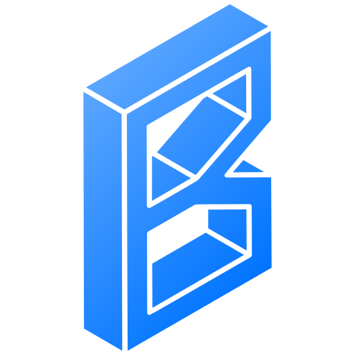 Letter b Generic gradient fill icon
