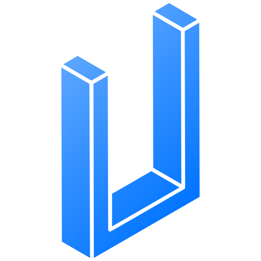 Letter u Generic gradient fill icon