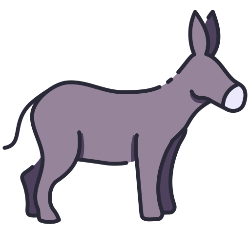 burro Generic color lineal-color icono