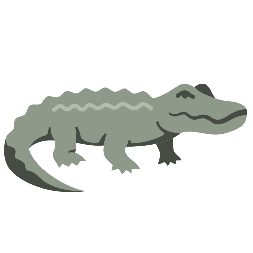 krokodil Generic color fill icoon