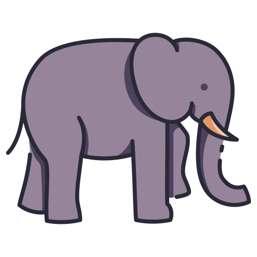 olifant Generic color lineal-color icoon