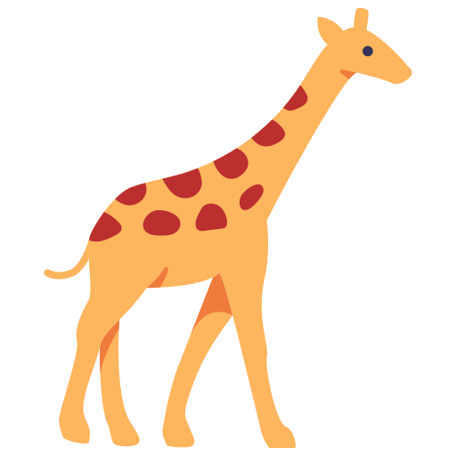 Żyrafa Generic color fill ikona