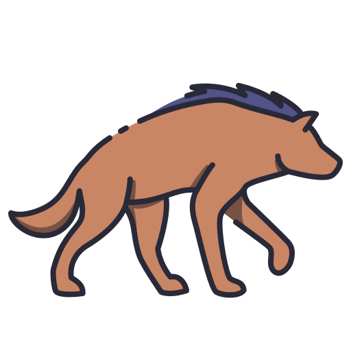 Hyena Generic color lineal-color icon