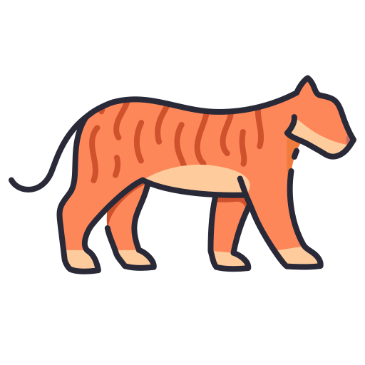 Tiger Generic color lineal-color icon