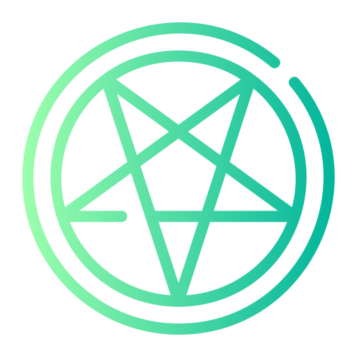 satanismo Generic gradient outline icona