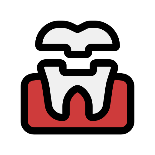 歯冠の歯 Generic color lineal-color icon