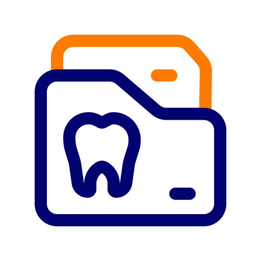 치과 기록 Generic color outline icon