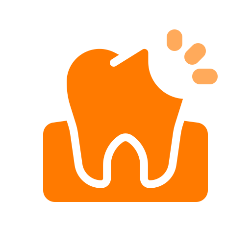 złamany ząb Generic color fill ikona