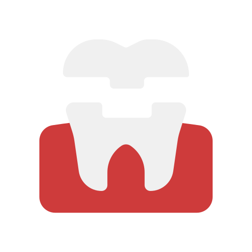 dientes de corona Generic color fill icono