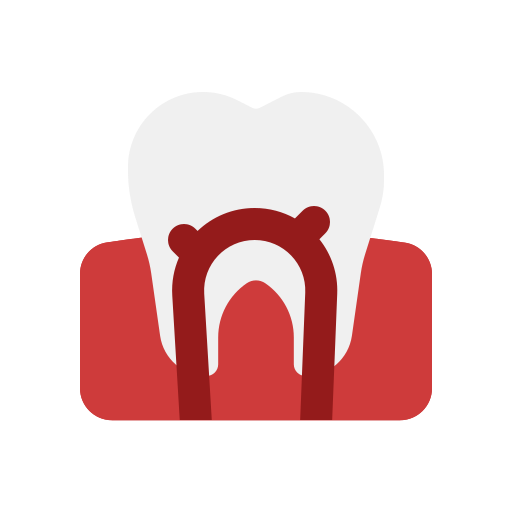 Dental root canal Generic color fill icon