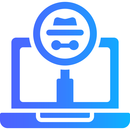 programy szpiegujące Generic gradient fill ikona