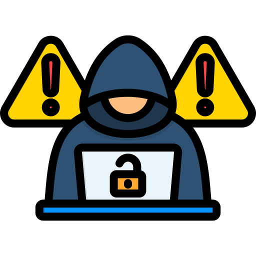 Cyber attack Generic color lineal-color icon