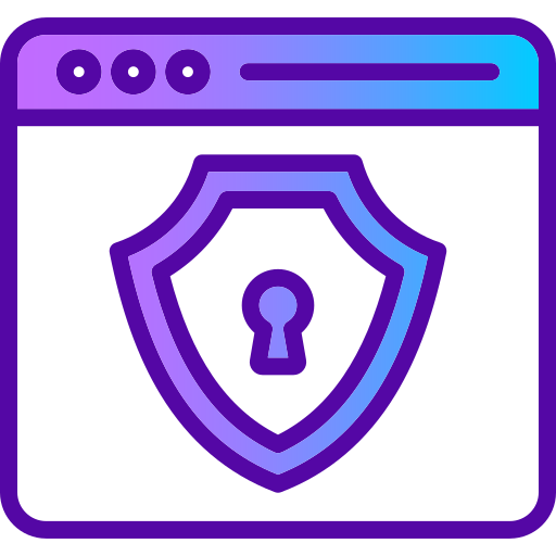 Online security Generic gradient lineal-color icon