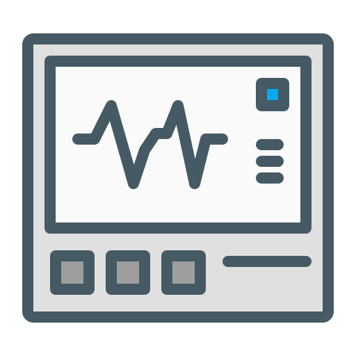 monitor de electrocardiograma Generic color lineal-color icono