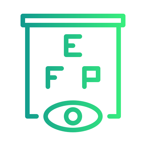 Eye examination Generic gradient outline icon