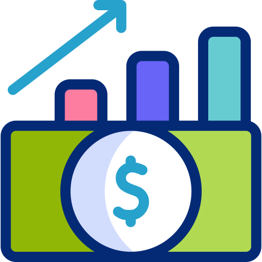 Financial growth Basic Accent Lineal Color icon