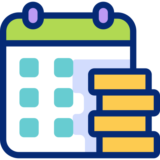 kalender Basic Accent Lineal Color icon