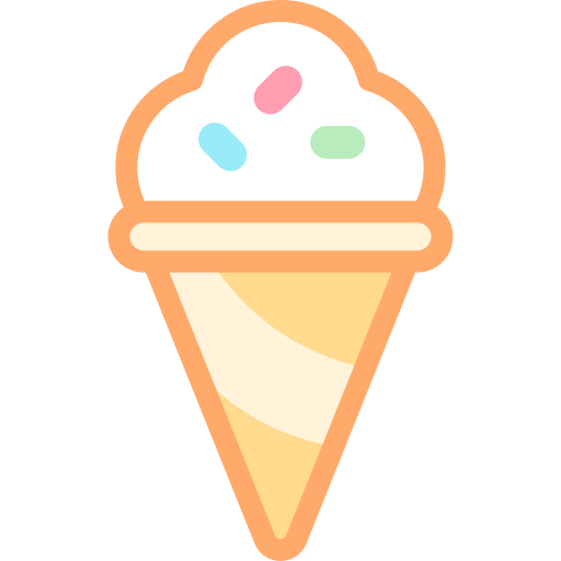 アイスクリーム Detailed color Lineal color icon