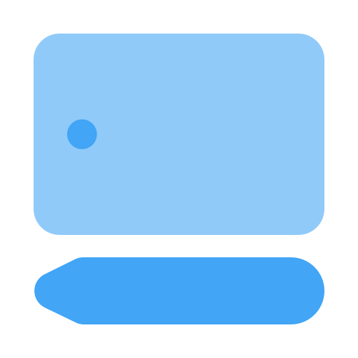 Graphic tablet Generic color fill icon