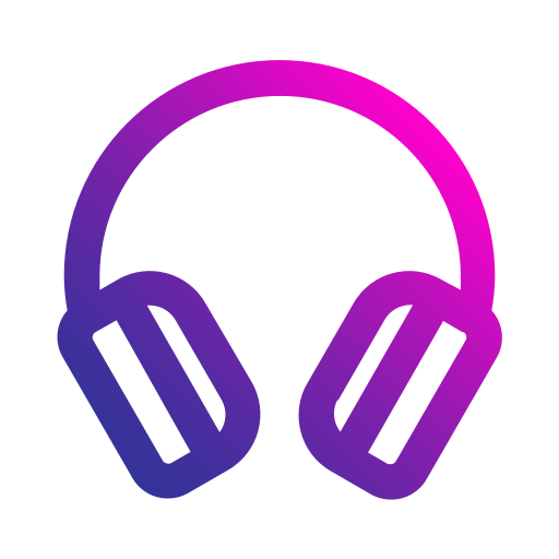 casque de musique Generic gradient outline Icône