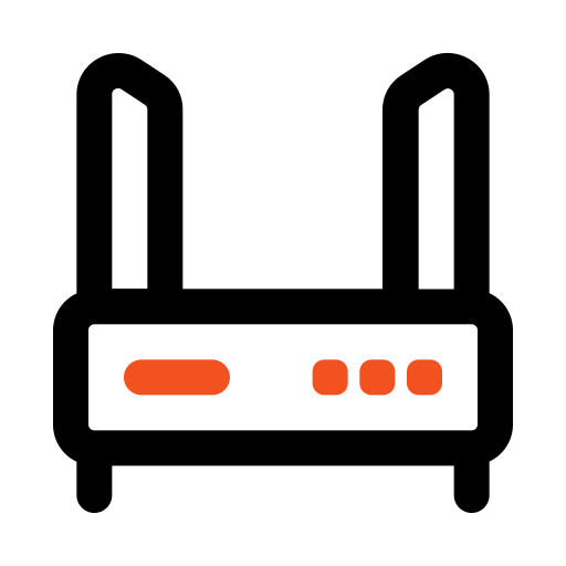 router Generic color outline icon