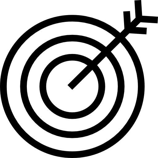 objetivo Basic Miscellany Lineal icono