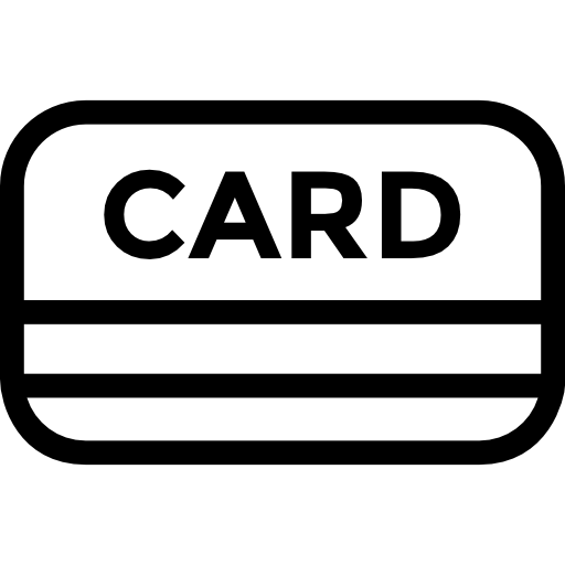 tarjeta de crédito Basic Miscellany Lineal icono
