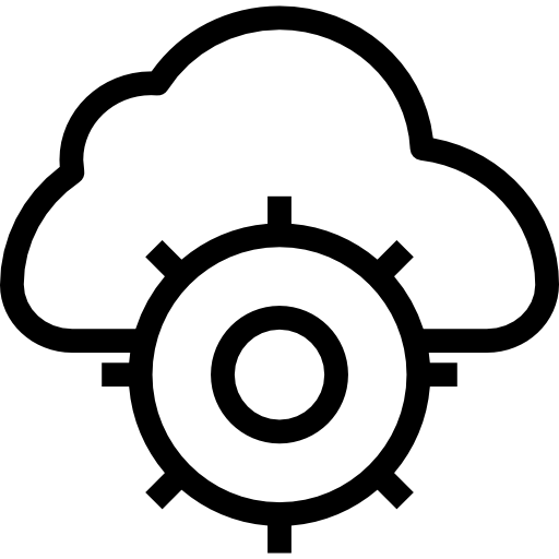 computación en la nube Basic Miscellany Lineal icono