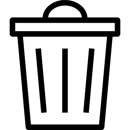 spazzatura Basic Miscellany Lineal icona