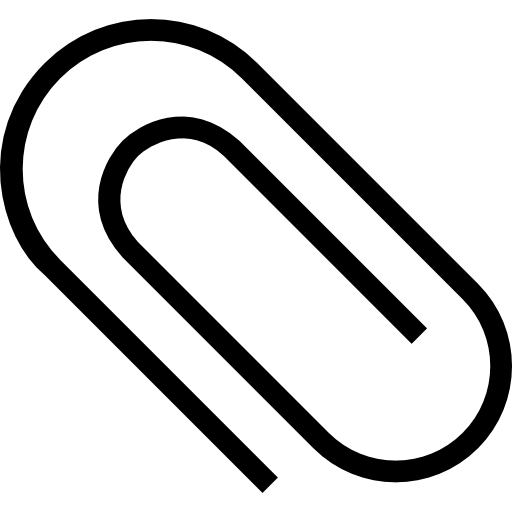 Paper clip Basic Miscellany Lineal icon