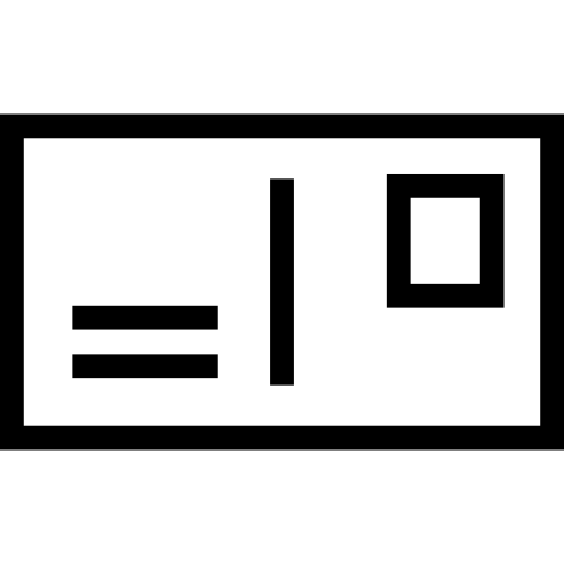 ポストカード Basic Miscellany Lineal icon