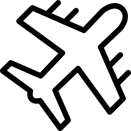 Aeroplane Basic Miscellany Lineal icon