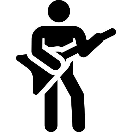 gitara elektryczna Pictograms Fill ikona