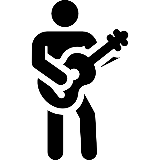 Guitar Pictograms Fill icon