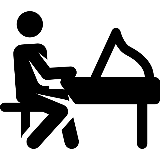 piano Pictograms Fill icoon