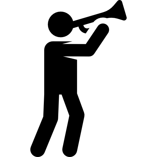 Trumpet Pictograms Fill icon