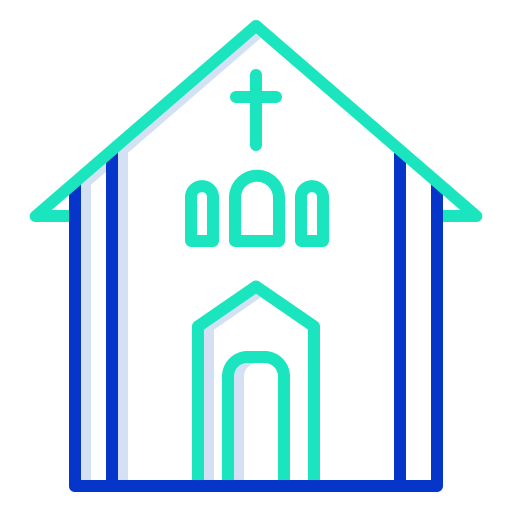 Церковь Icongeek26 Outline Colour иконка