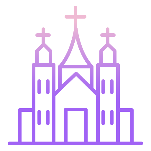 Iglesia Icongeek26 Outline Gradient icono