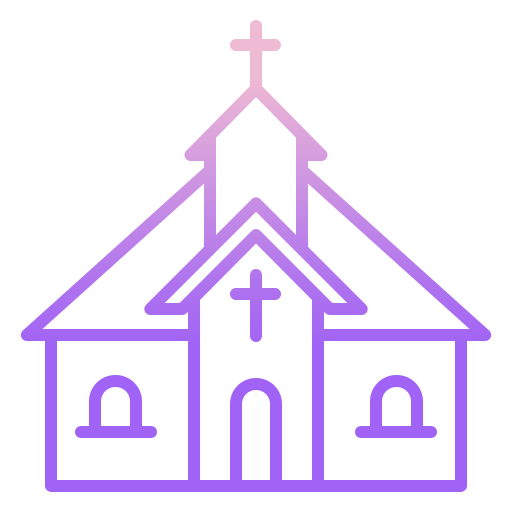 kerk Icongeek26 Outline Gradient icoon