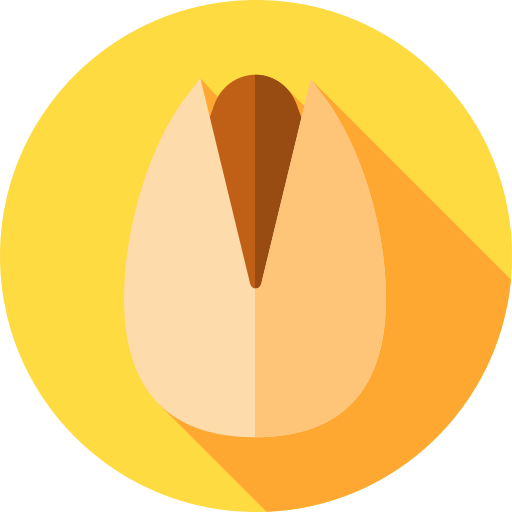 pistacja Flat Circular Flat ikona