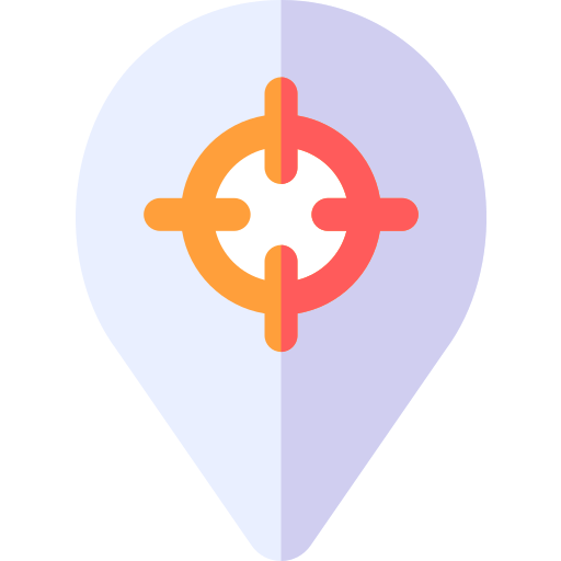 szpilka lokalizacji Basic Rounded Flat ikona