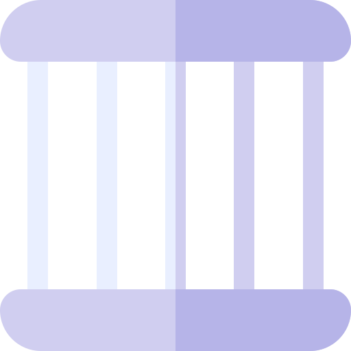 Тюрьма Basic Rounded Flat иконка