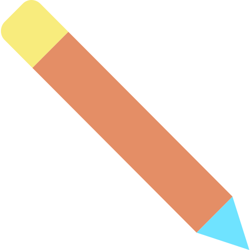 crayon de couleur Icongeek26 Flat Icône