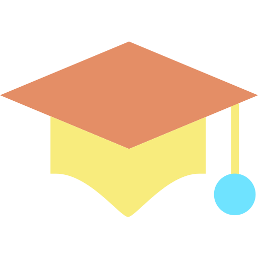 Sombrero de la graduación Icongeek26 Flat icono