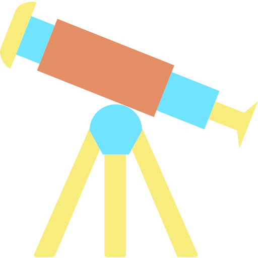 telescopio Icongeek26 Flat icona