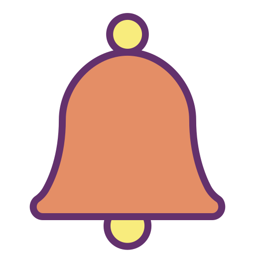campanella della scuola Icongeek26 Linear Colour icona