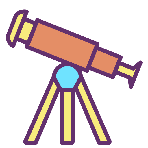 télescope Icongeek26 Linear Colour Icône