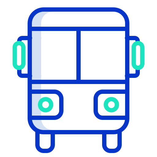 School bus Icongeek26 Outline Colour icon