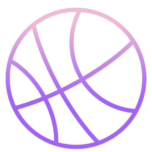 pallacanestro Icongeek26 Outline Gradient icona