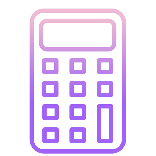 Calculator Icongeek26 Outline Gradient icon